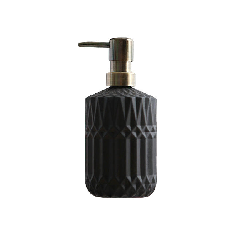 Distributeur de savon en verre à motif diamant Lighteme