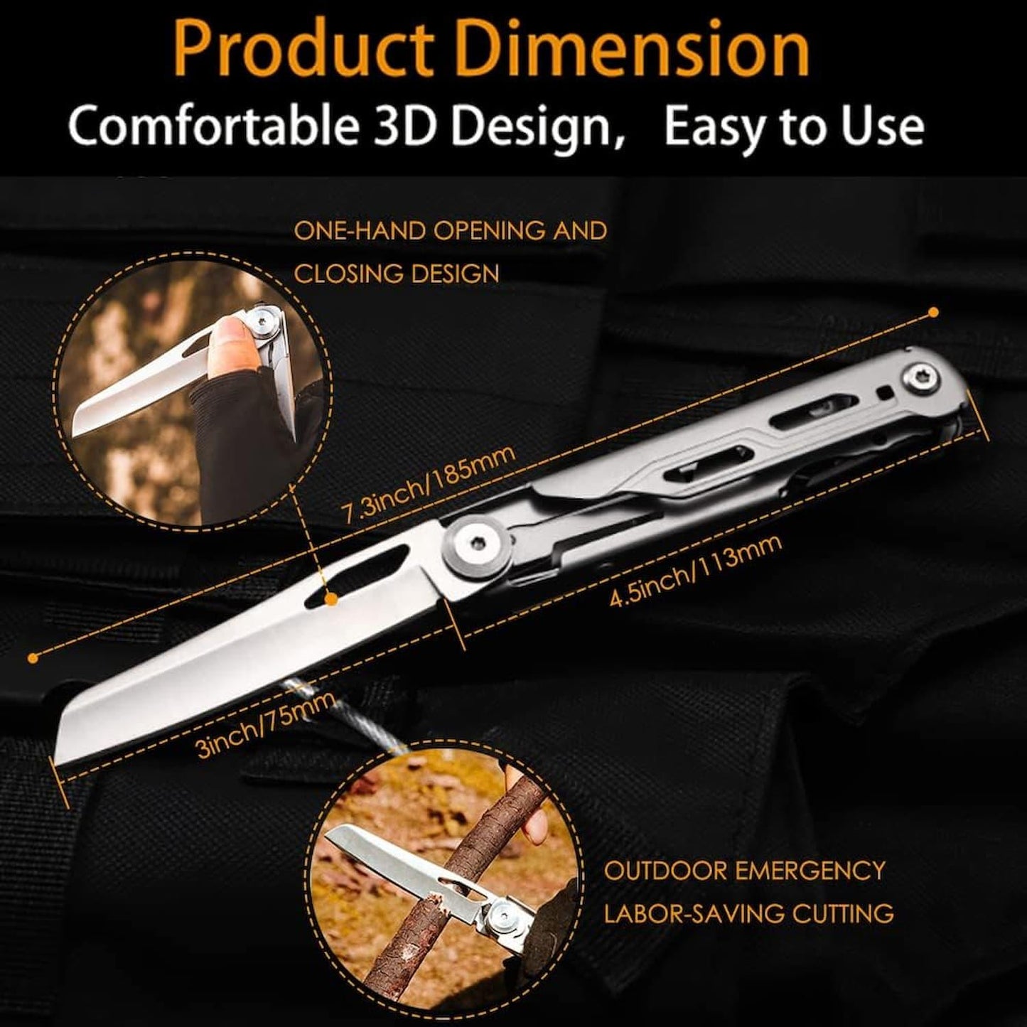 Couteau multi-usages Lighteme - Le meilleur outil multi-usages pour chaque situation !