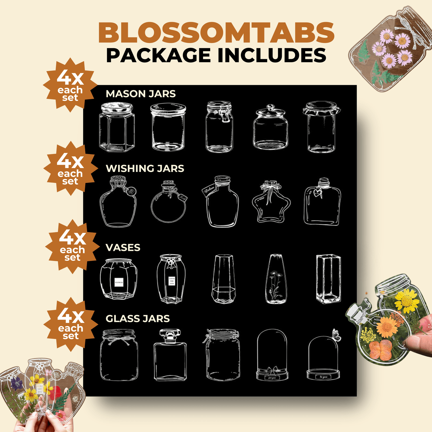 Lighteme DIY transparente Lesezeichen (Set mit 80 Stück)