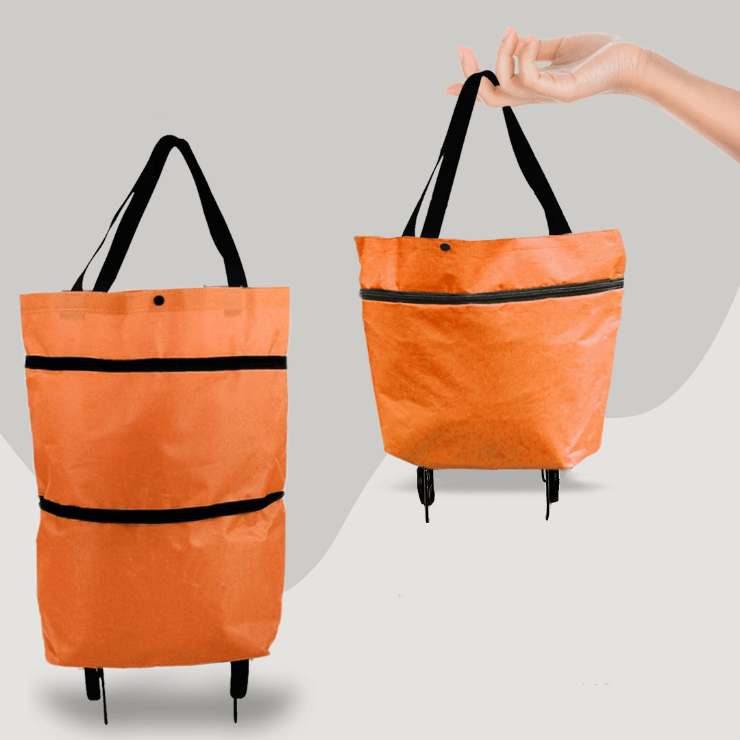 Lighteme Shopping Cart - 2 in 1 faltbare Einkaufstrolley-Tragetasche