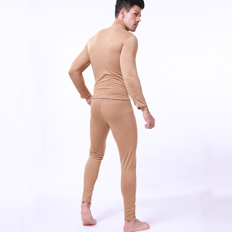 Ensemble de sous-vêtements de sport tactiques en polaire chaude pour hommes Lighteme
