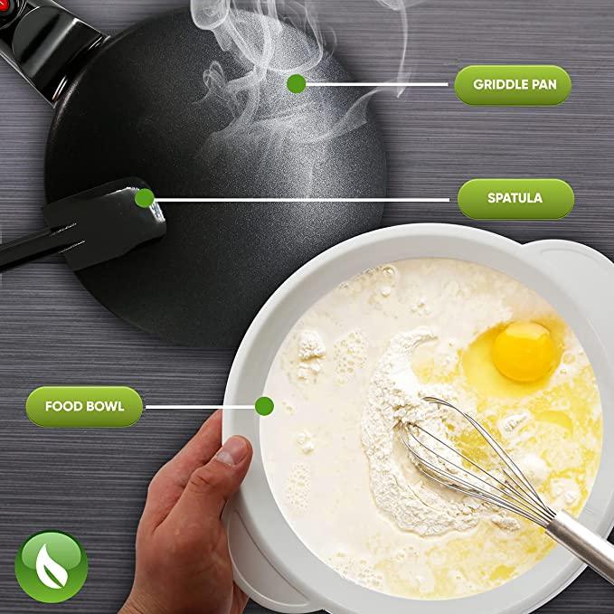 Lighteme Magic Crepe Maker + KOSTENLOSE Schüssel und Schneebesen
