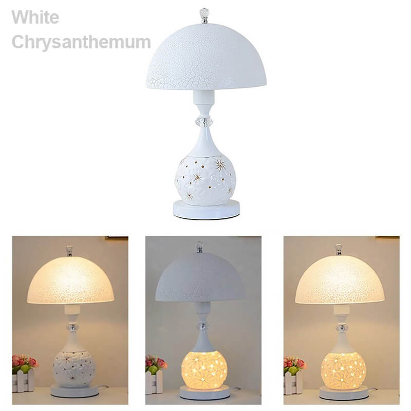 Lighteme Beautiful Crack Ceramic Table Lamp