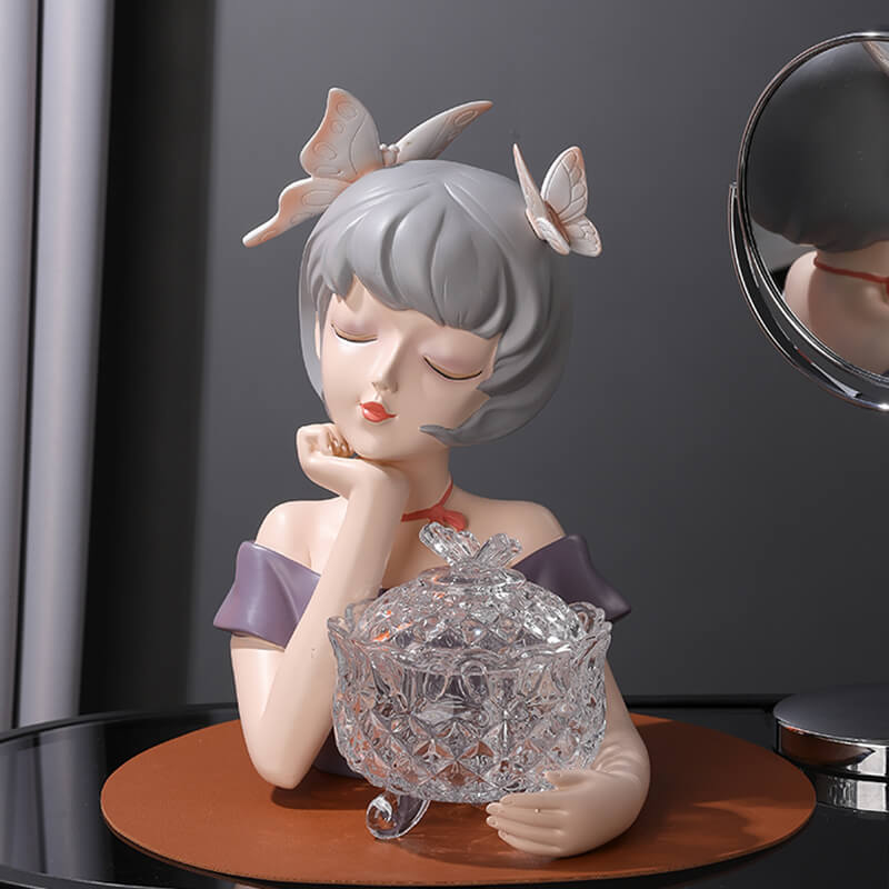 Lighteme Butterfly Girl Desktop Storage Decoration