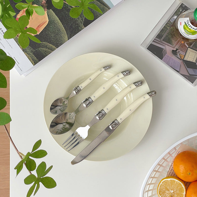 Lighteme Besteckset mit gebogenem Griff, 4-teilig
