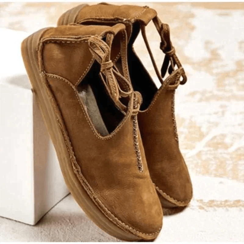 Chaussures orthopédiques en cuir élégantes Lighteme pour l'automne pour femmes