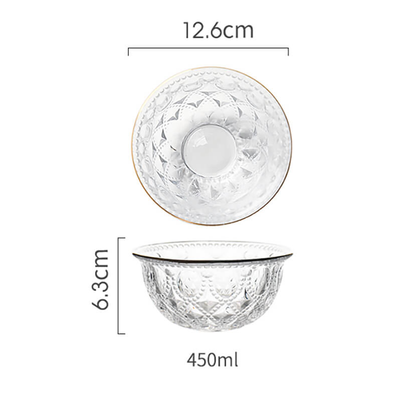 Bol en verre gaufré Lighteme