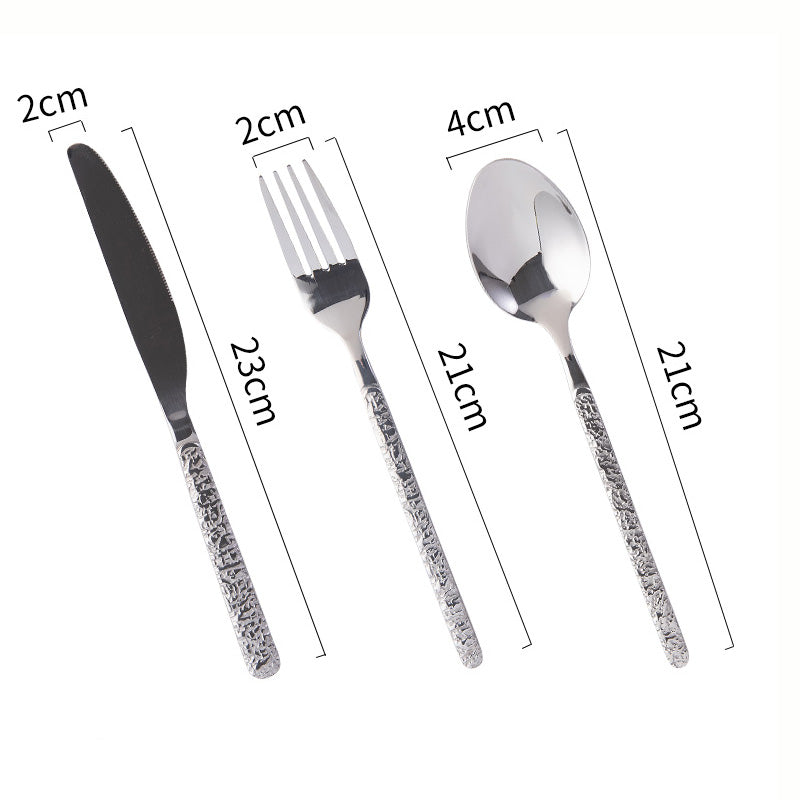 Lighteme Exquisites geprägtes Besteckset, 3-teilig