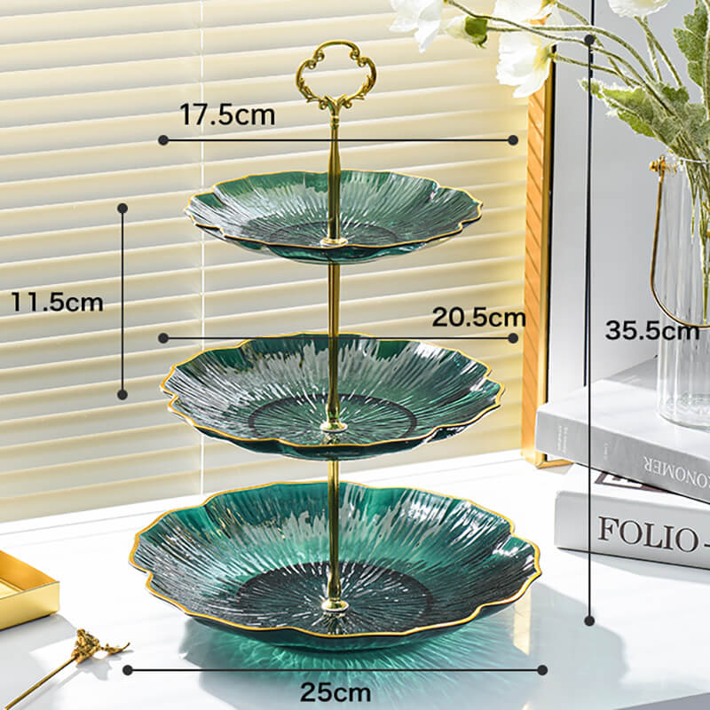 Lighteme Blumenförmiger mehrschichtiger Dessertständer