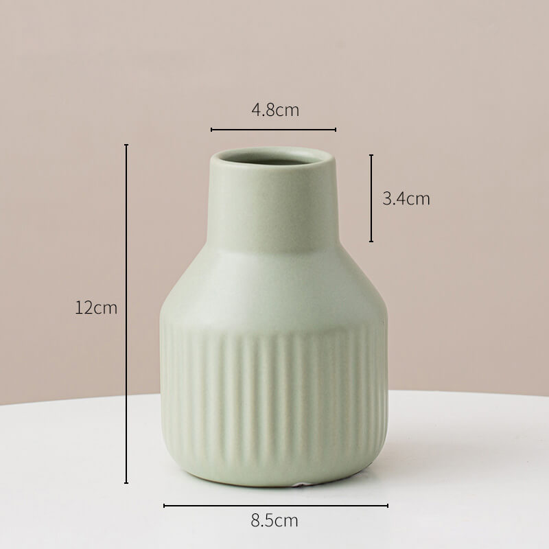 Lighteme – Schlichte, gestreifte Keramikvase