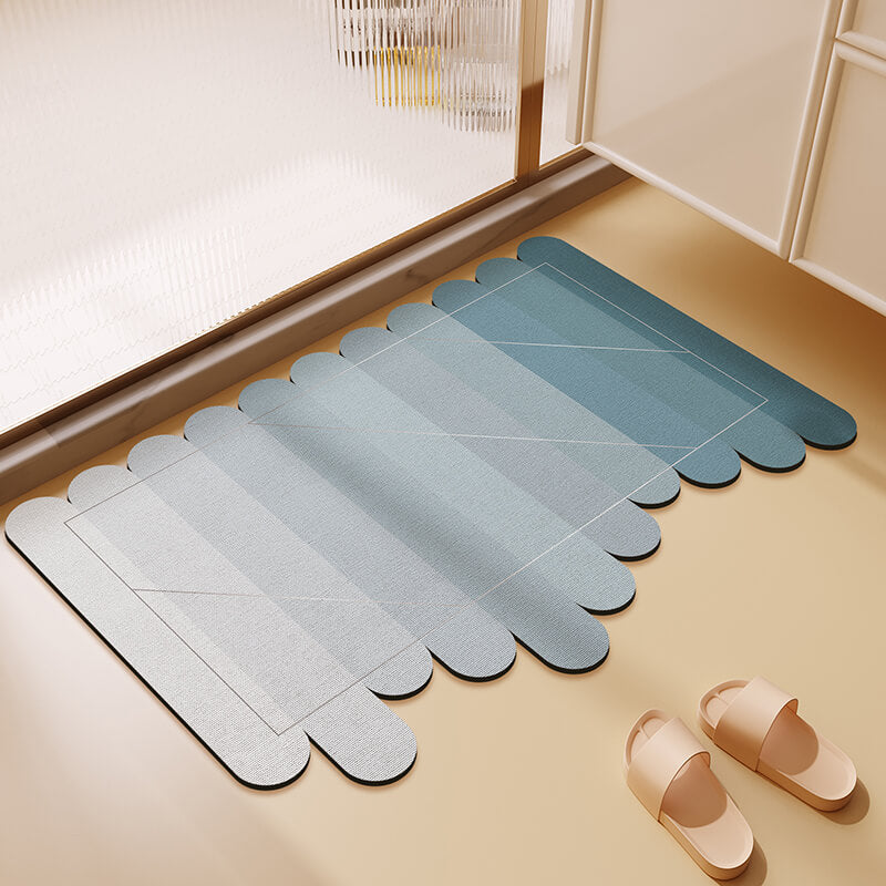 Tapis de bain Lighteme à dégradé irrégulier de boue de diatomées