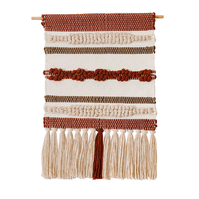 Lighteme Jacquard Tassel Wall Hanging