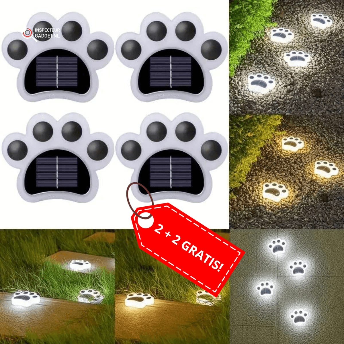 Lighteme LED-Solar-Krallenlicht Schaffen Sie die perfekte Atmosphäre in Ihrem Garten!