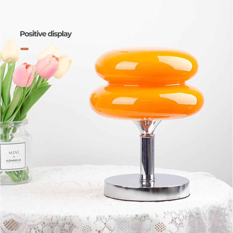 Lighteme New Egg Tart Glas-Schreibtischlampe