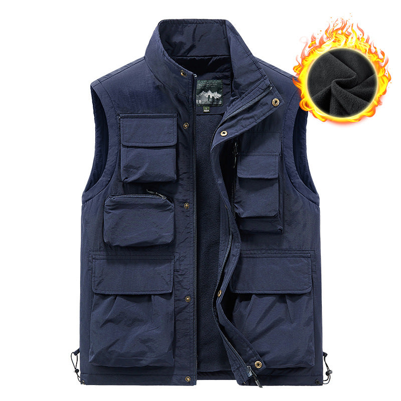 Lighteme Herren Klassische Utility-Cargoweste