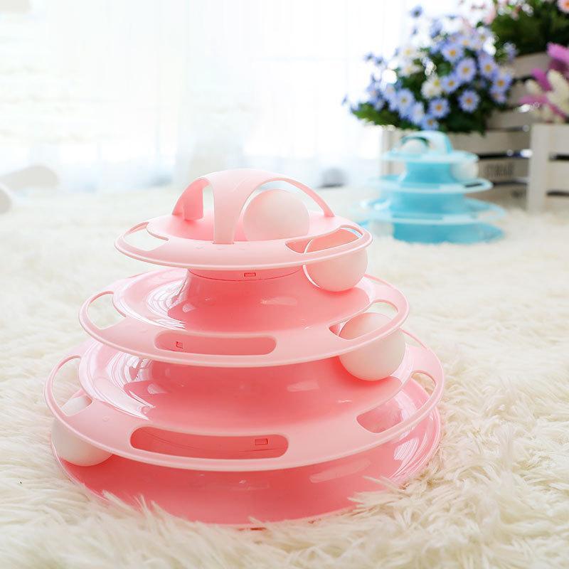 Lighteme Pet Cat Interactive Toy Four-Layer Turntable (2 colors)