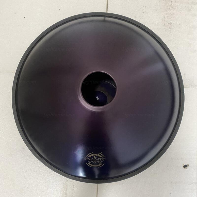Lighteme Handpan Drum 22 Inch 12 Notes Kurd / Celtic Scale D Minor / C Major Nitride Steel Percussion Instrument