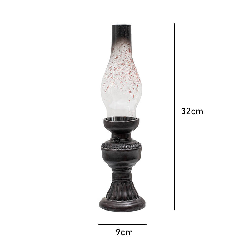 Lighteme Retro-Kerzenhalter aus Glas in Petroleumform