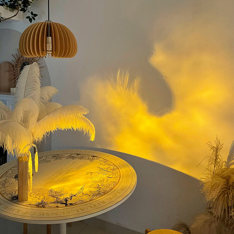 Lampe de nuit rotative Lighteme à ondulations d'eau