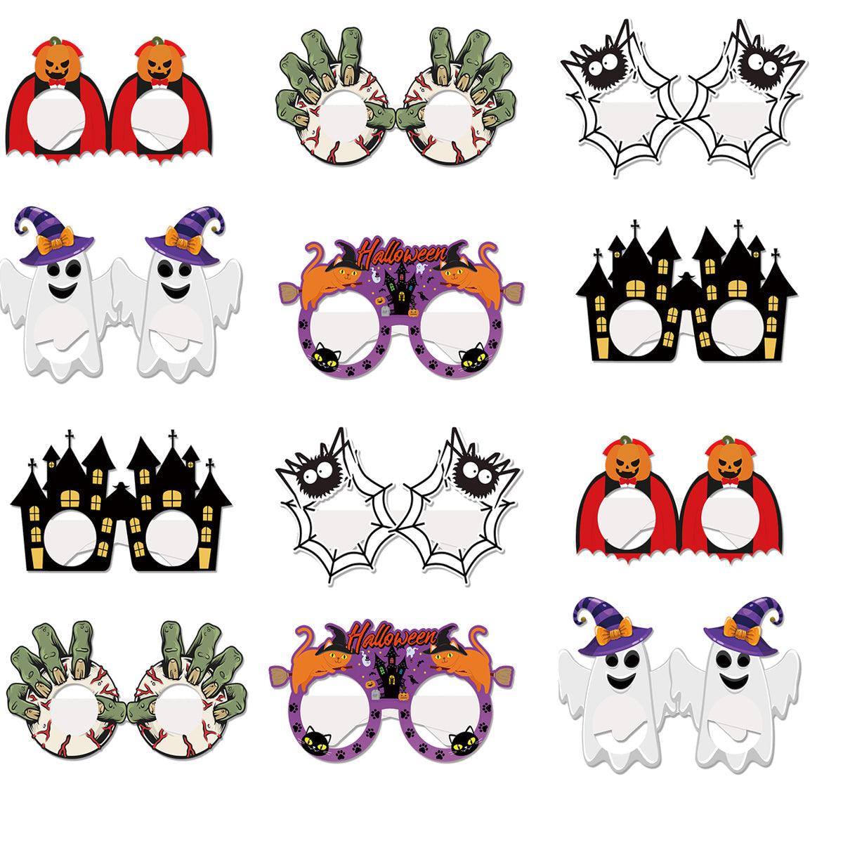 Verres en papier pour fête d'Halloween Lighteme – Lot de 6/12