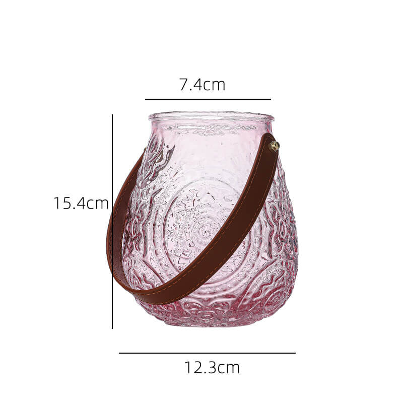 Lighteme Simple Embossed Glass Vase
