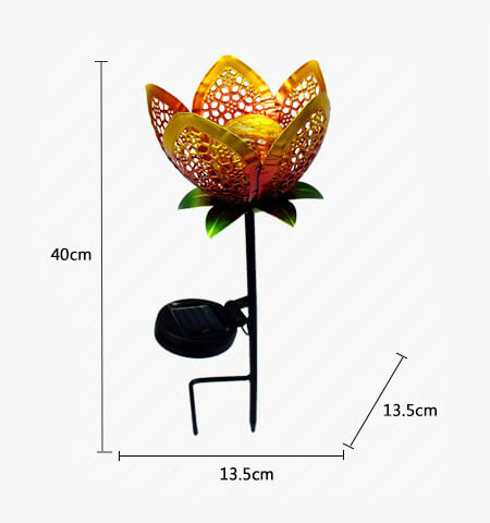 Lighteme Solar-Dekorationsleuchte für den Außenbereich, Eisen, Blume