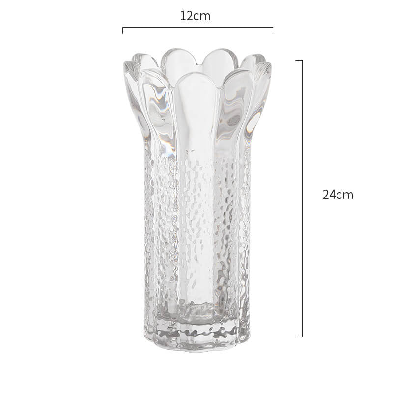 Vase en cristal en forme de fleur en relief Lighteme