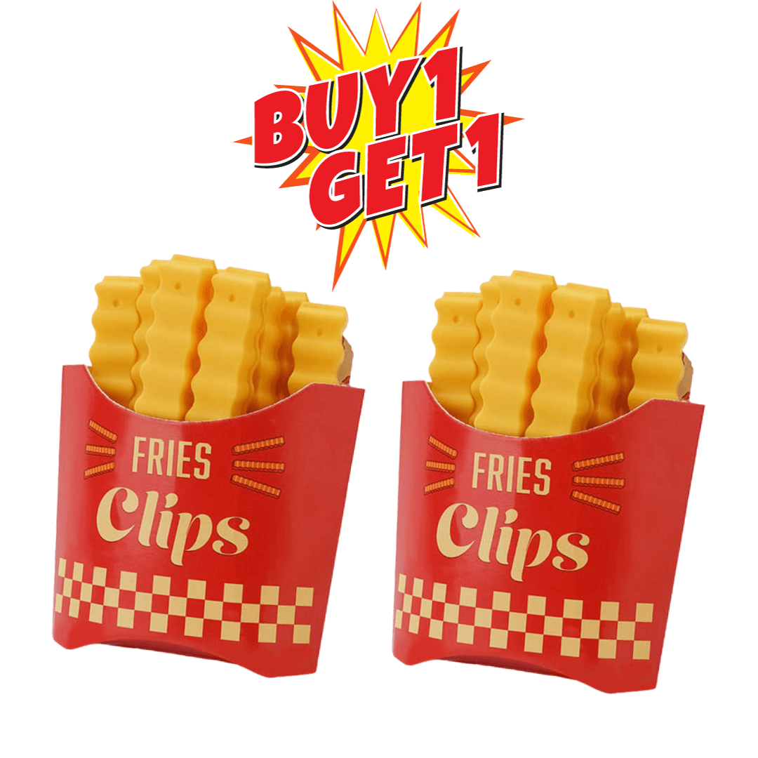 Lighteme Pommes-Frites-Verschlussclips für Snackbeutel | 1 KAUFEN, 1 GRATIS ERHALTEN