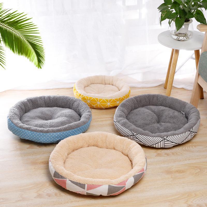 Lighteme Warm Soft Sleeping Round Pet Nest (4 colors & 2 sizes)