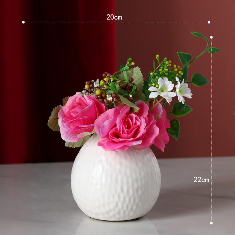 Vase en céramique gaufré Lighteme