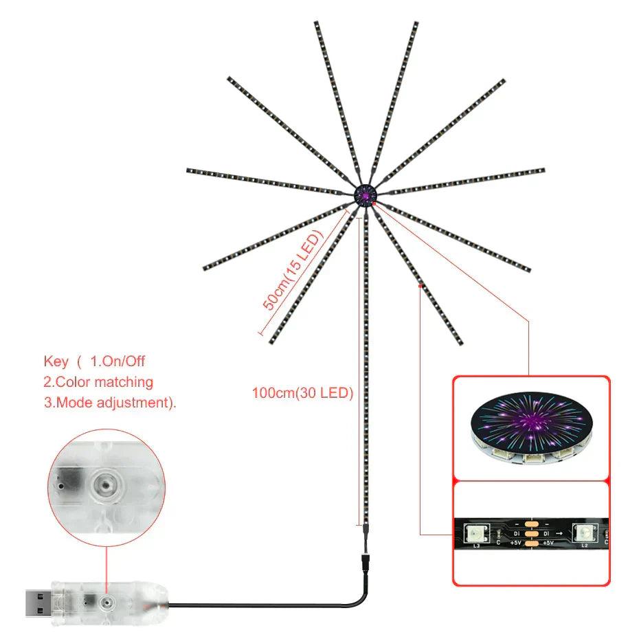Lighteme Intelligent LED firework lights