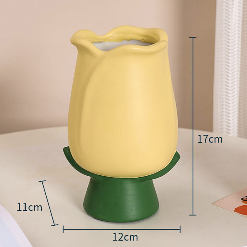 Vase en céramique en forme de tulipe Lighteme