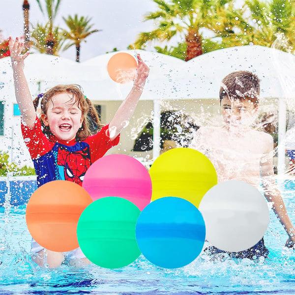 Lighteme Wiederverwendbare, selbstdichtende Wasserbombenballons, 6er-Set