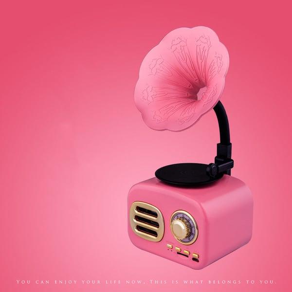 Lighteme Retro-Phonograph-Bluetooth-Lautsprecher