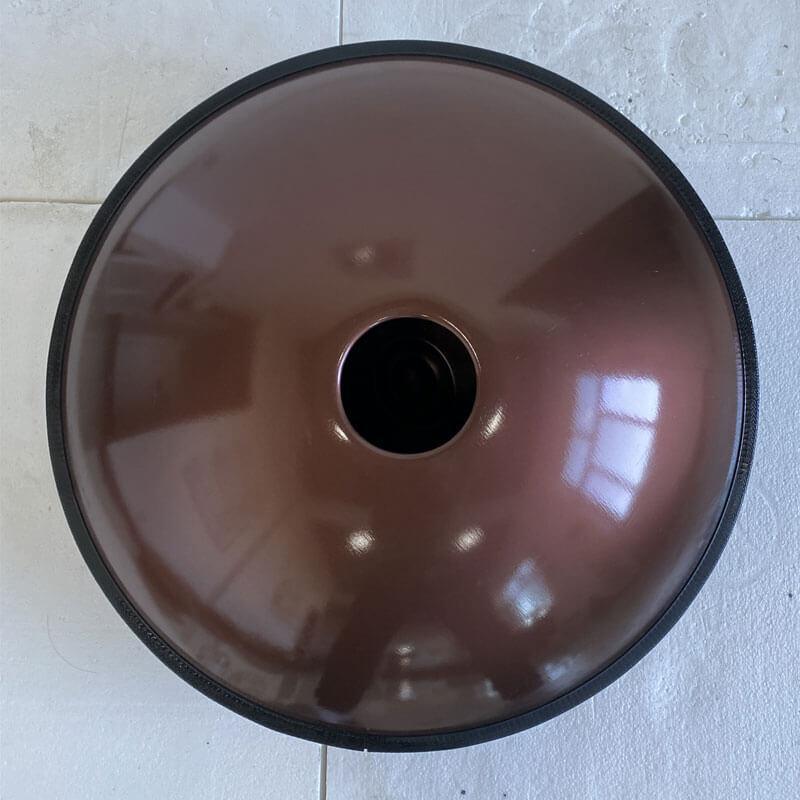 MiSoundofNature Custom Handmade F3 Handpan Drum 1.2mm Stainless Steel 22 In 9/10/11/12 Notes Hang Instrument