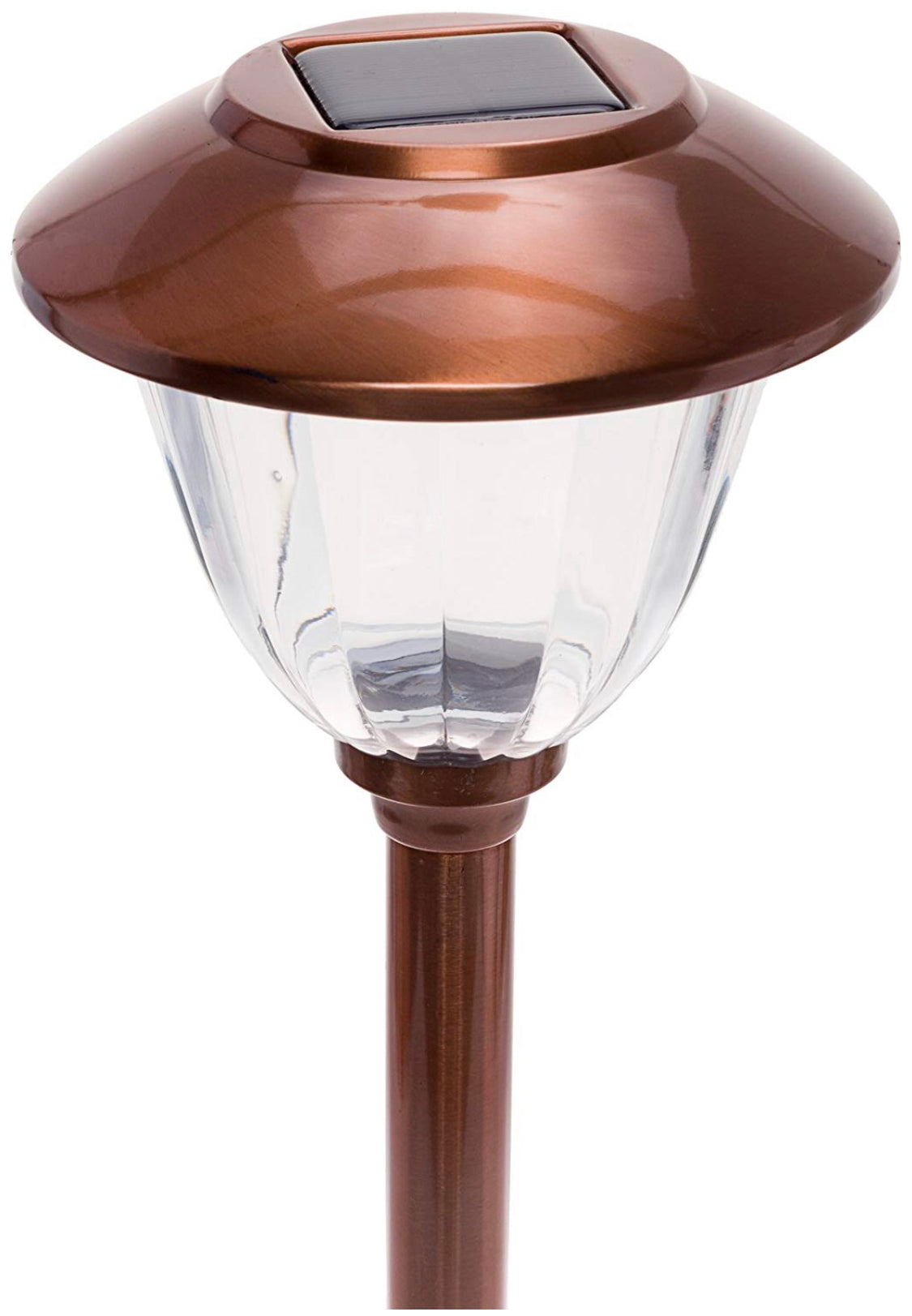 Lighteme High-End Solar LED Pathway Lights Glass And Stainless Steel (10-Pack)