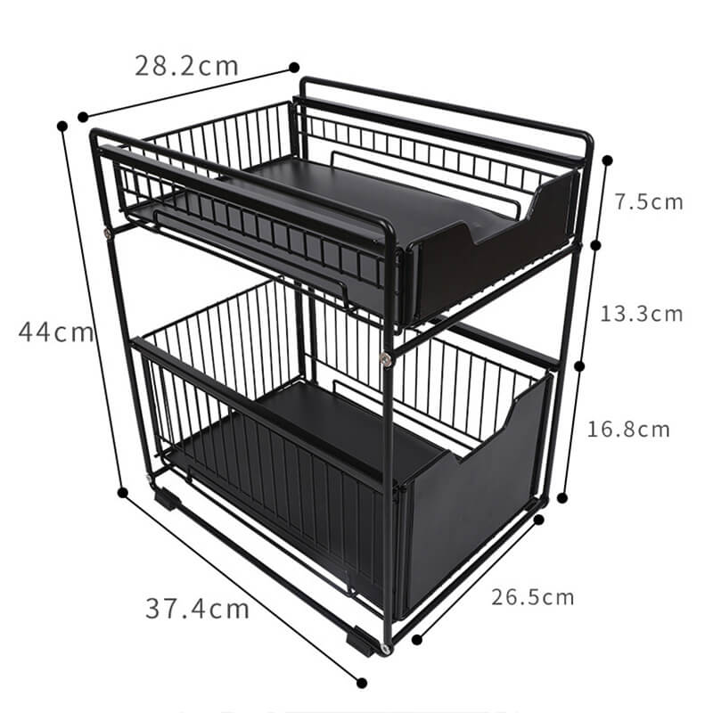 Lighteme Household Kitchen Storage Iron Rack