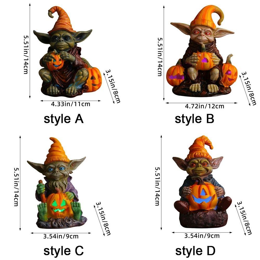 Lighteme - Statue en résine d'Halloween avec lampe citrouille | ACHETEZ-EN 1, OBTENEZ-EN 1 GRATUITEMENT
