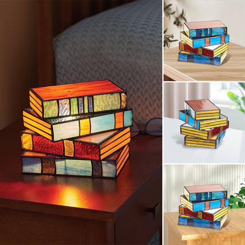 Veilleuse créative en forme de pile de livres Lighteme
