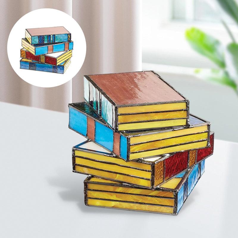 Veilleuse créative en forme de pile de livres Lighteme