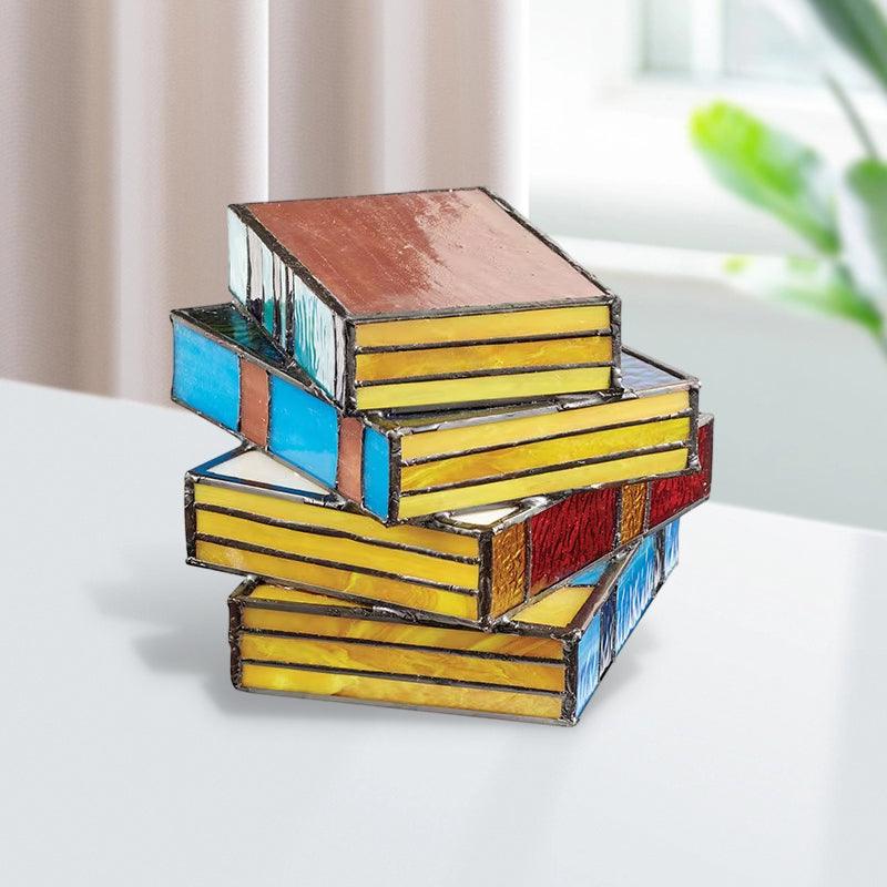 Veilleuse créative en forme de pile de livres Lighteme