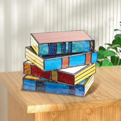 Veilleuse créative en forme de pile de livres Lighteme