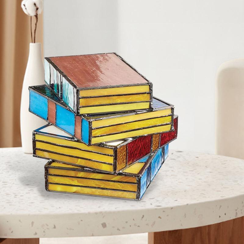 Veilleuse créative en forme de pile de livres Lighteme