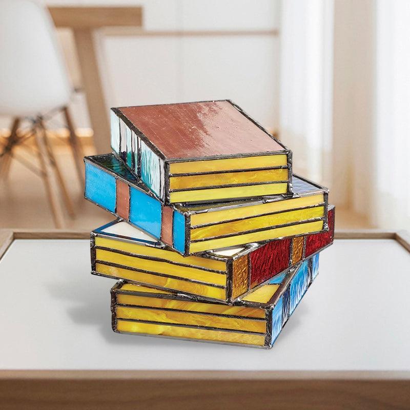 Veilleuse créative en forme de pile de livres Lighteme
