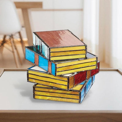 Veilleuse créative en forme de pile de livres Lighteme