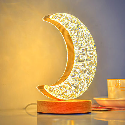 Lighteme Kristall-Stern-Mond-Nachtlicht