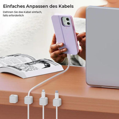 Lighteme Magnetischer Kabelaufbewahrungs-Organizer (6 Stück) 