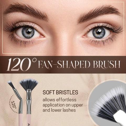 Lighteme abgewinkelte, fächerförmige Wimpernbürste