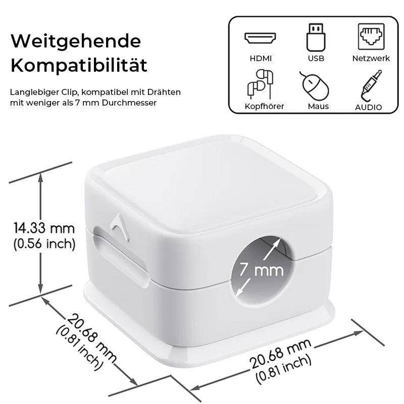 Lighteme Magnetischer Kabelaufbewahrungs-Organizer (6 Stück) 