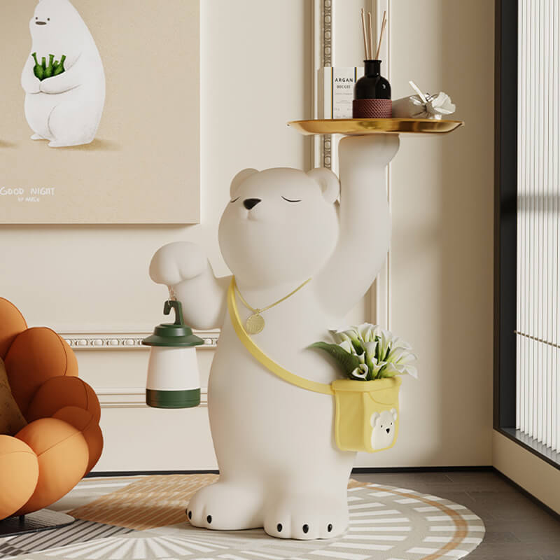 Lighteme Cute Bear Resin Storage Ornament